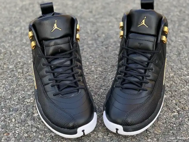 Kick Theory Black 'Reptile' Air Jordan Metallic Retro Gold-White AO6068-007 12 0605